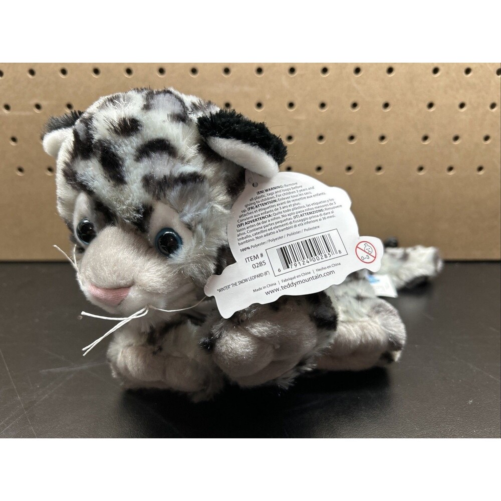 Teddy Mountain Winter The Snow Leopard NWT Unstuffed Fast Shipping